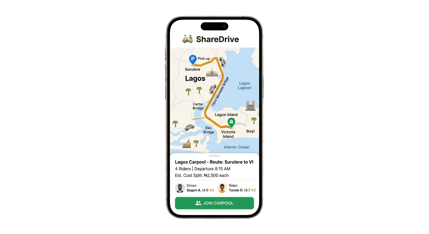 ShareDrive App Mockup